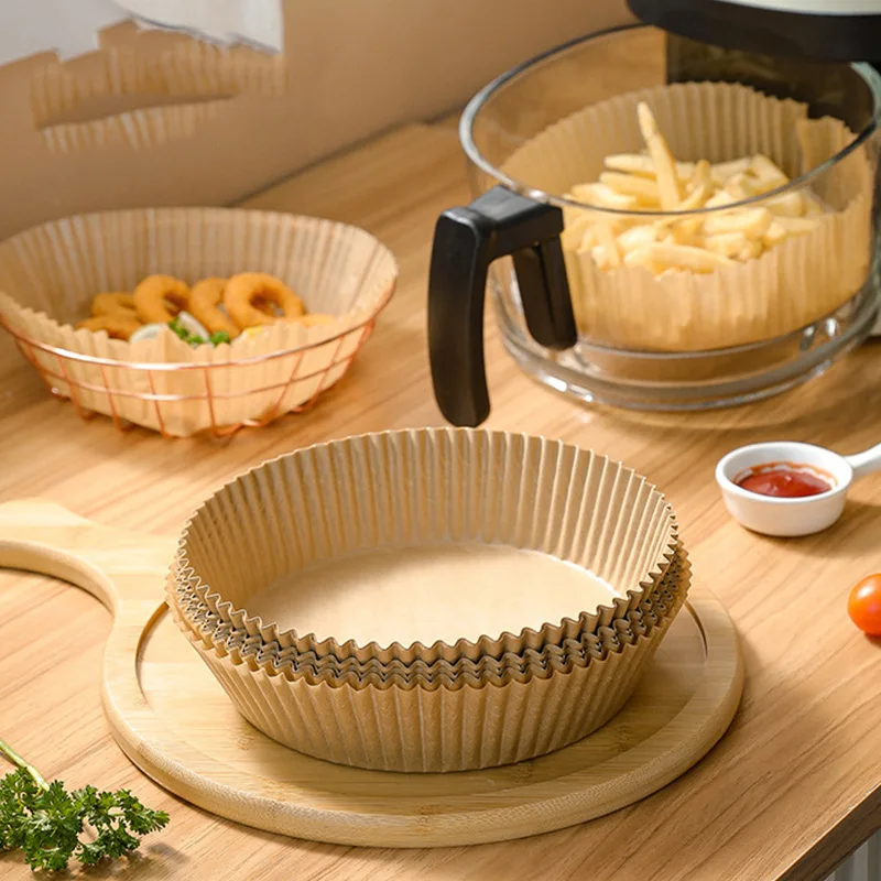 Air fryer special paper tray round baking oil-absorbing paper food-grade non-stick food matting paper