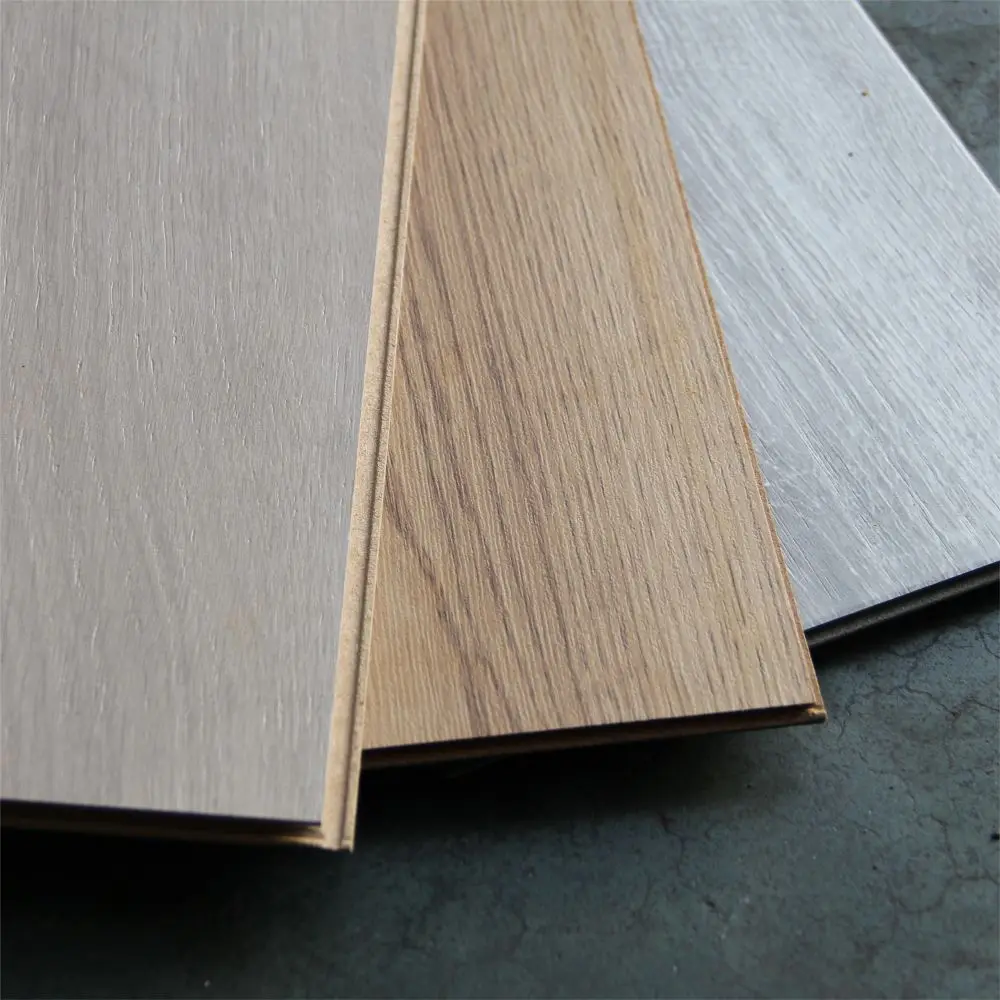 Smooth Wood Laminate Flooring Cheap Building Material-MDF HDF 7mm 8mm 10mm 12mm