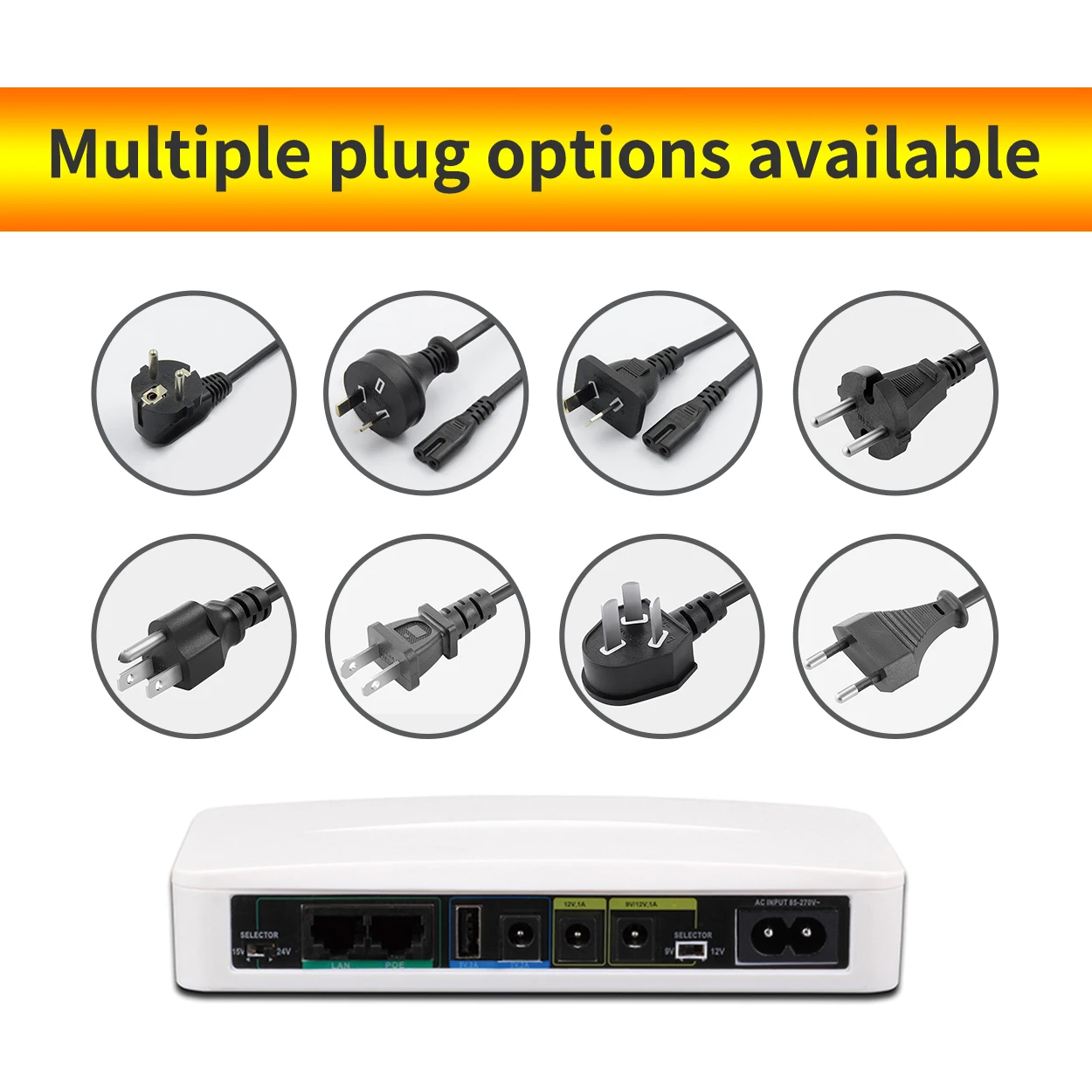 Mini dc ups 5v 9v 12v  POE 15v 24v lithium battery 8000mah 10000 mah 11000mah mini dc ups for wifi router modem