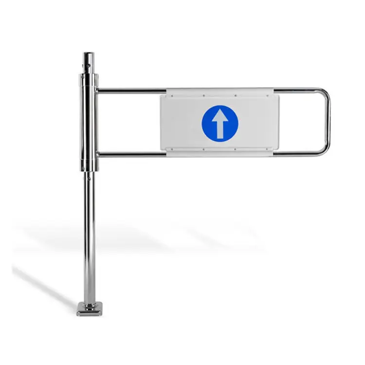 Factory Direct Supply Supermarket One-way Entrance Supermarket Manual Control Barrier Metal Swing Gate