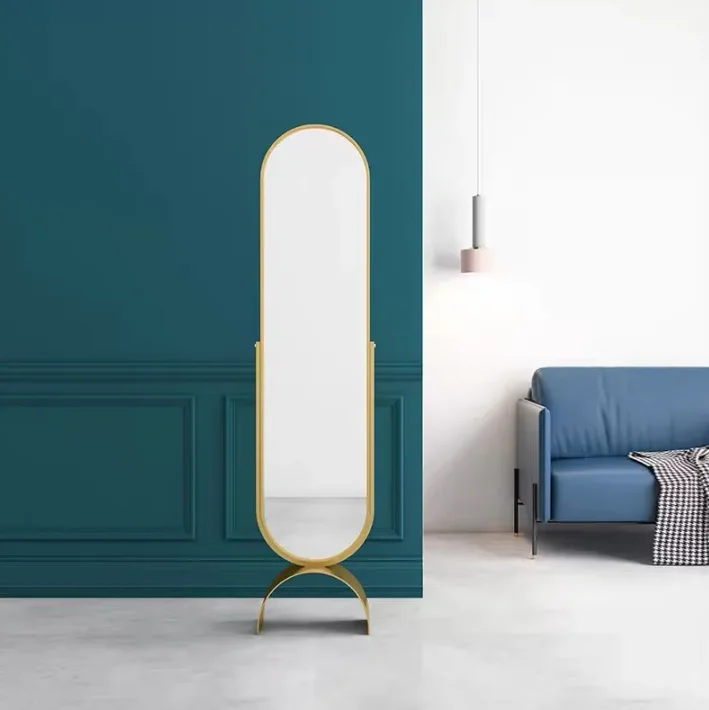Bedroom Girl Floor Looking Thin and Narrow Dressing Mirror Simple Light Luxury Living Room Home Corner Full Body Mirror