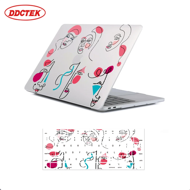 Модный чехол для компьютера с 3D-печатью Жесткий Чехол ноутбука матовый защитный