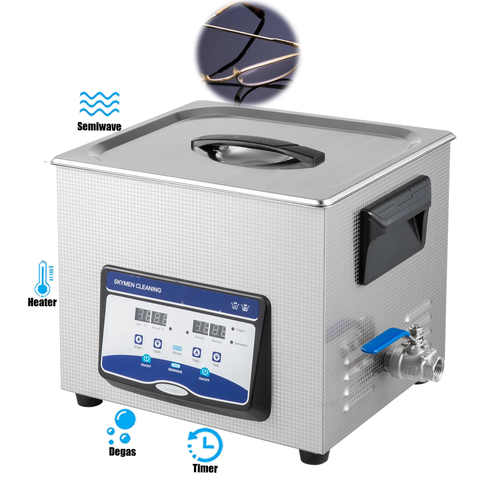 Dental Ultrasonic Cleaner 10L Professional Ultrasonic Cleaner Digital Sonic Cleaner