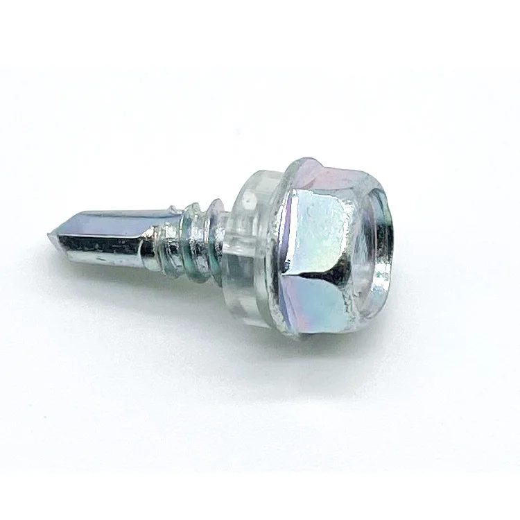 Zinc Plated Hex Washer Head Self Drilling Screw Roofing Screw With EPDM Washer