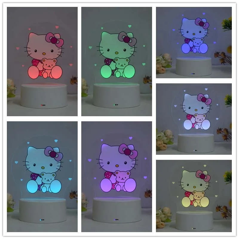 Wholesale 2023 Newest Accessories Anime Cat Kids Gifts Set for Baby Children Custom Night lamp Presents Items