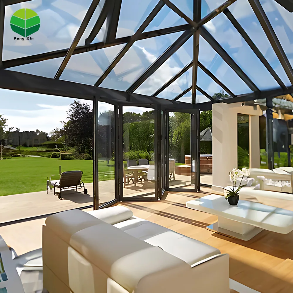 Sunroom Blinds Slidinglassr Glasssun Room Light Fengxin Acrylic Glassom Aluminum Alloy House of Glass Surface Treatment Modern