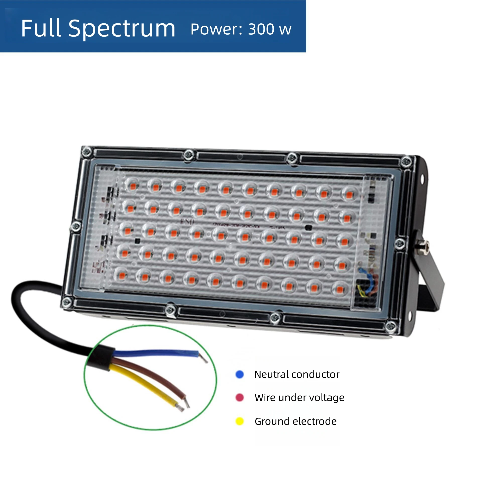 Growing LED Light 50W 100W 200W 300W  Full Spectrum Farm Plant Grow Lamp Greenhouse Hydroponic Plant Growth Seedling Light