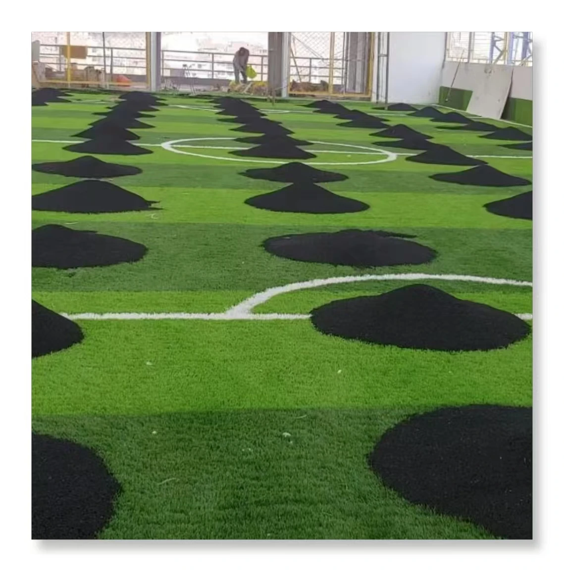 1-3mm 2-4mm Black Recycled SBR Rubber Granules for Football Field