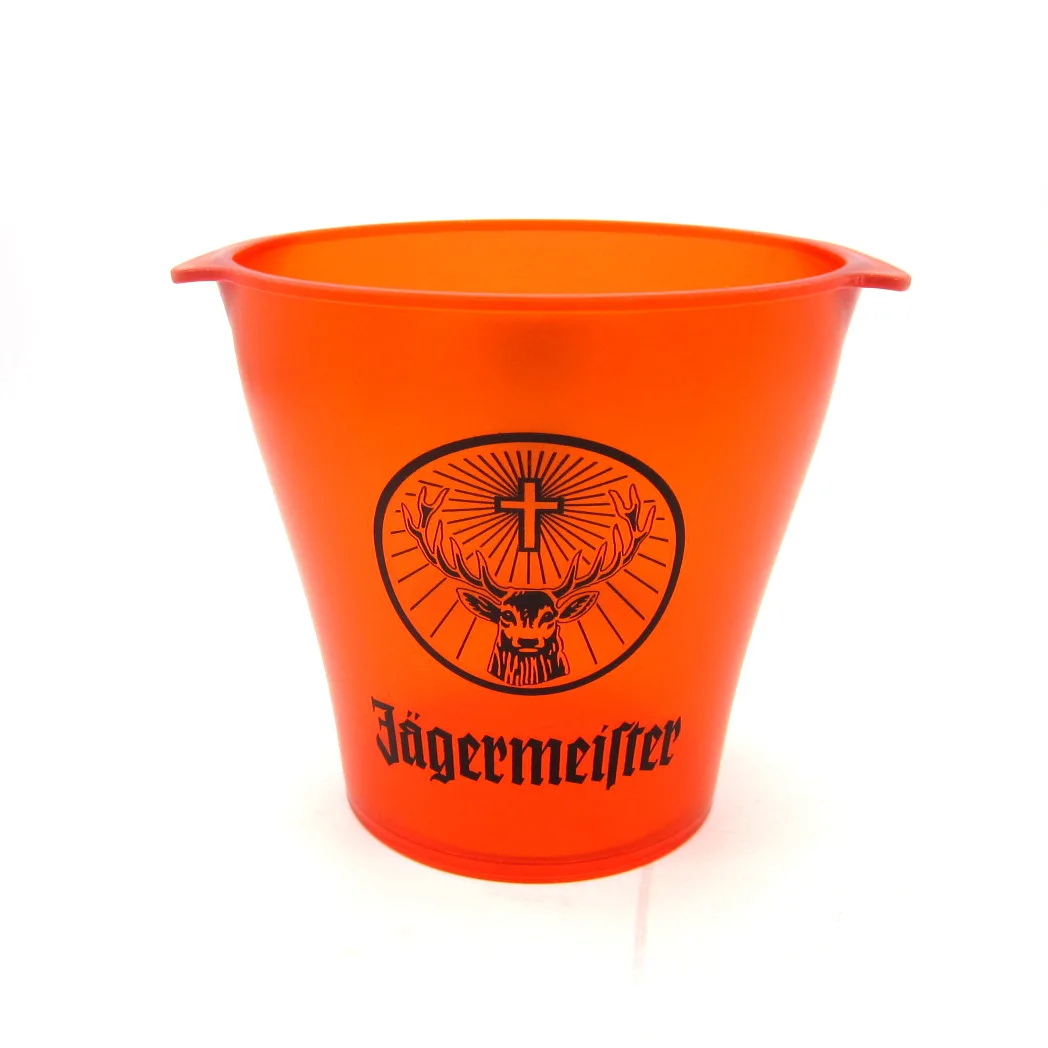 Customized Logo Bar Champagne Wine Small pink Ice Bucket Plastic Beer Buckets for San Miguel Michelob Amstel