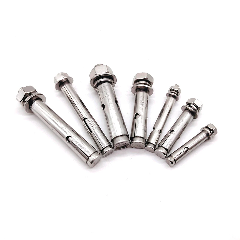SS201/SS304 /SS316 stainless steel anchor zinc plated concrete expansion heavy duty wall wedge anchor bolts