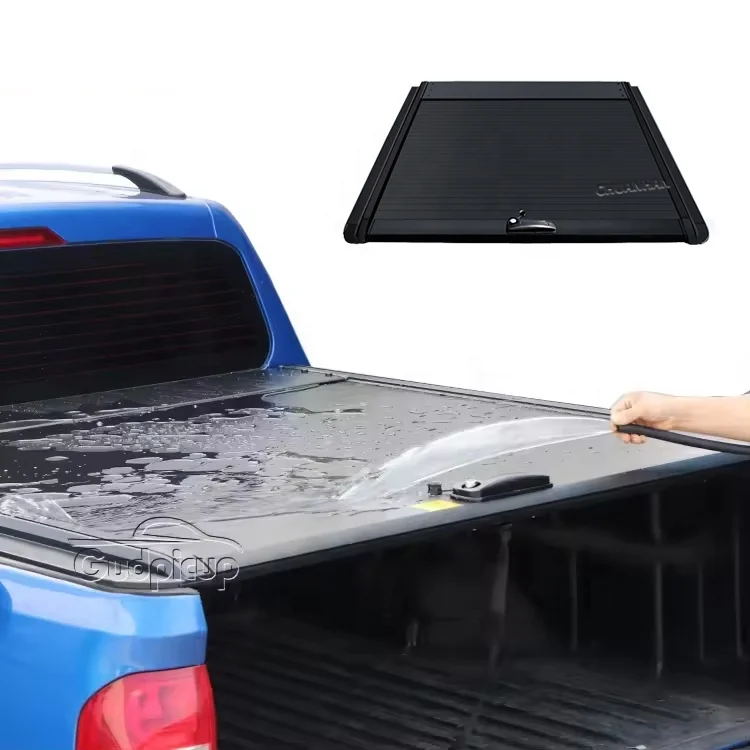Truck bed cover retractable aluminium roller l200 tonneau cover for toyota hilux revo barrel cover honda shell ridgeline