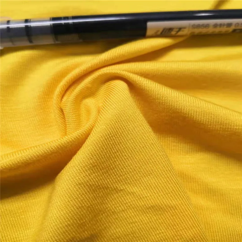 OEKOTEX-100 Certificated Sustainable 95 Bamboo 5 Spandex Bamboo Fiber Fabric for Stretch yoga clothes