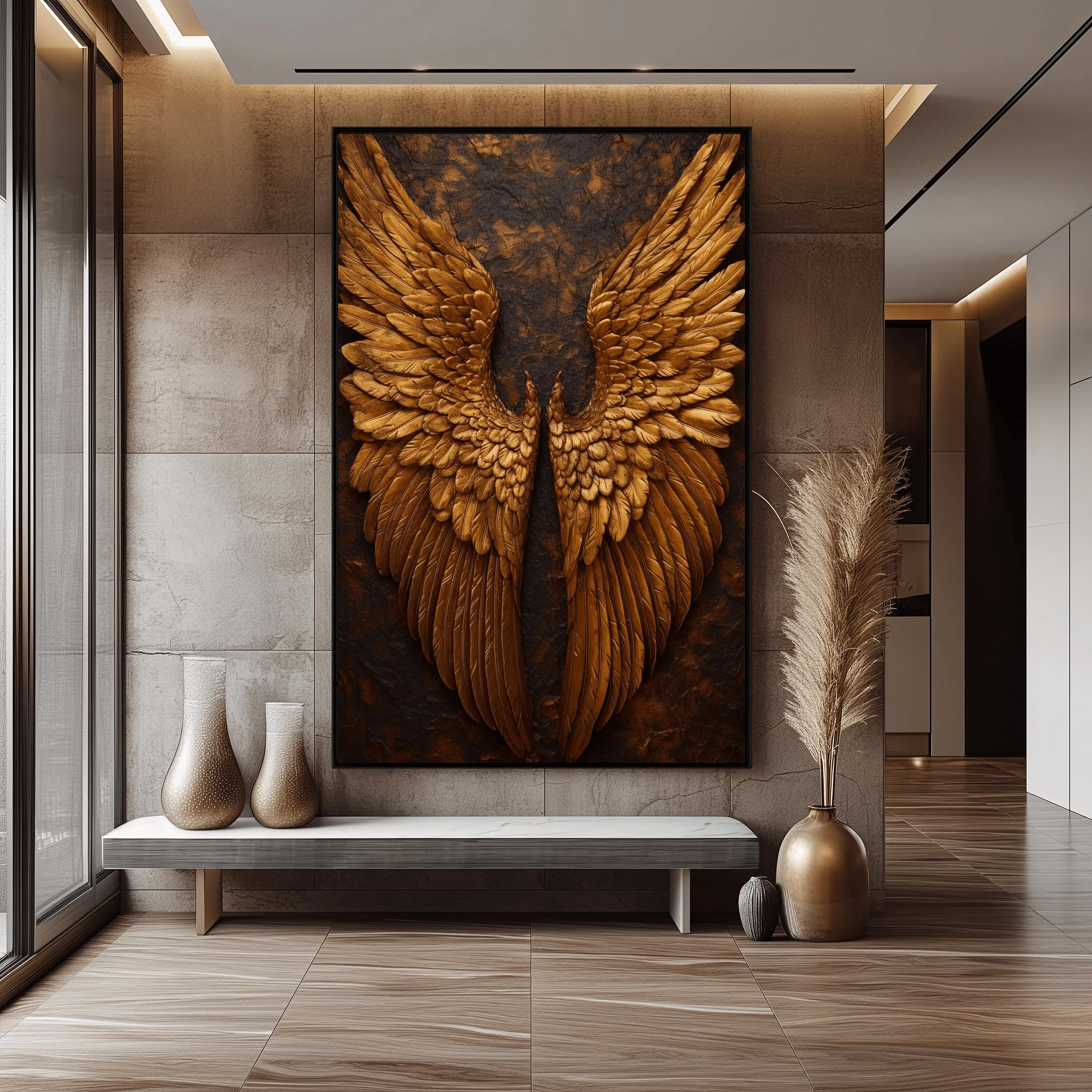 Angel Wings Abstract Abstract Wall Art Pictures Framed Poster For Living Room Wall Decor Artworks HD Print Canvas Oil Painting