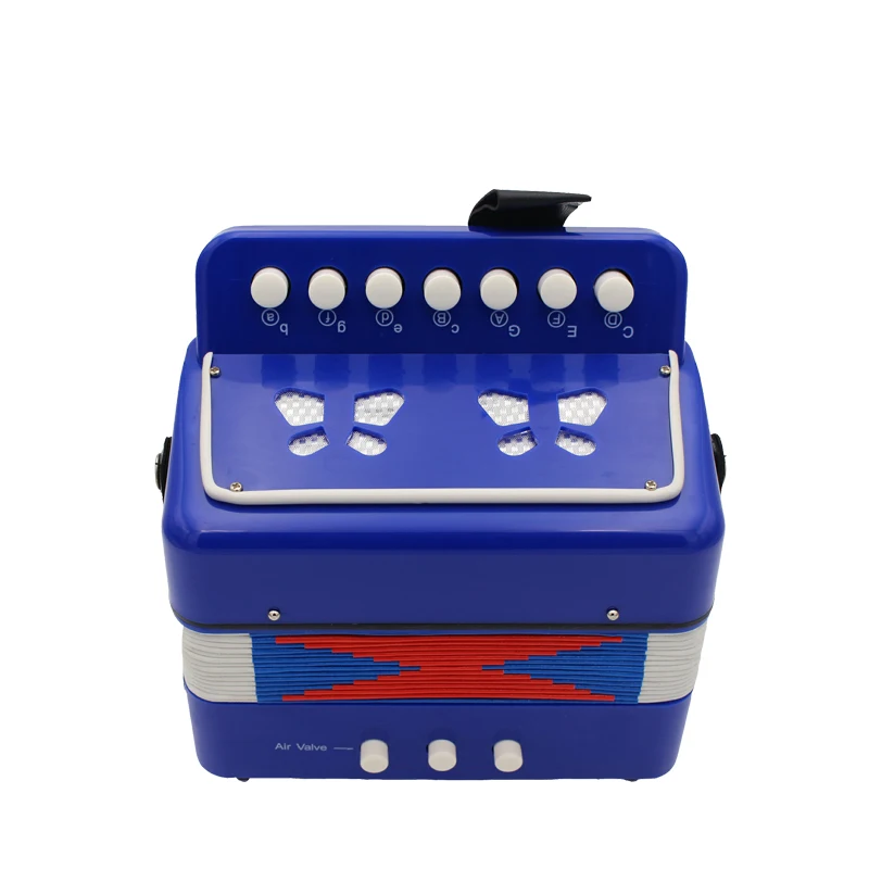 Мини 7 клавиш 2 Бас игрушка acordeon музыкальный инструмент кнопка