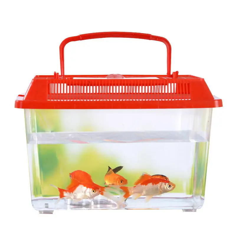 Plastic Fish Tank Goldfish Pet Turtle Box Aquariums Equipments Transparent Aquariums & Accessories Fish Breeding Farming Support