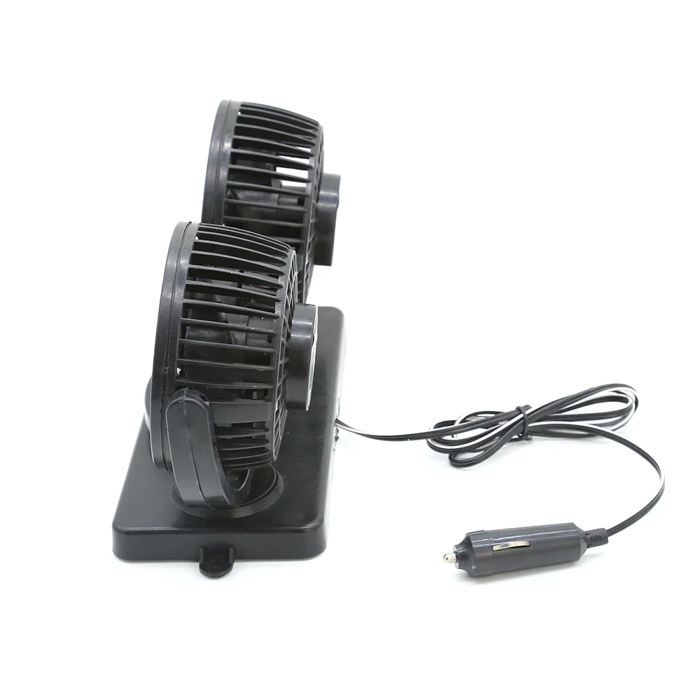 4inch/108mm DC 12V 6.5W Vehicle Blower In Car Revolving Plastic Car Fan 360 degree