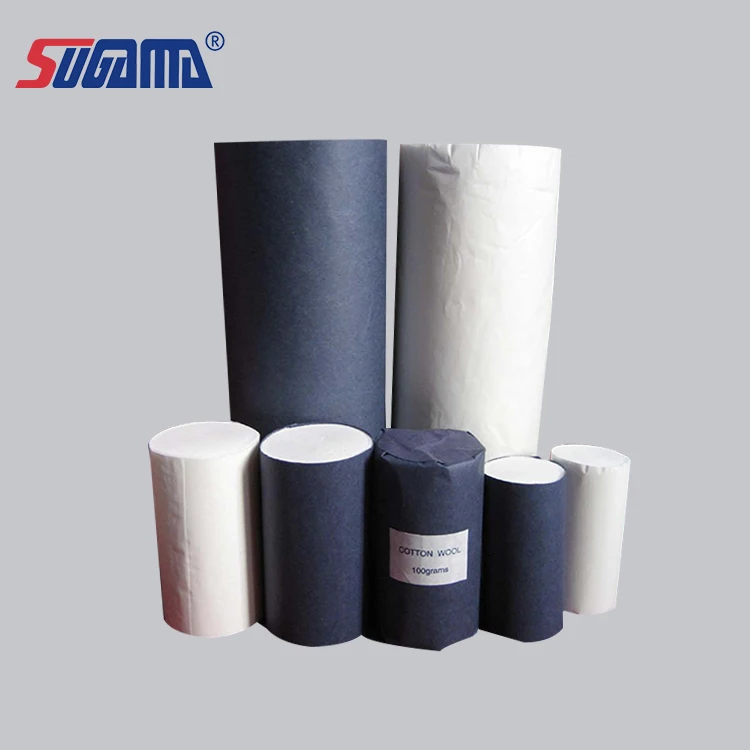 Raw material easy to use cotton wool factory medical cotton roll