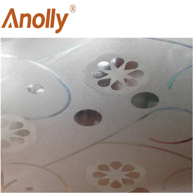 Anolly 3D glitter window film glass vinyl paper graphic decoration material privacy