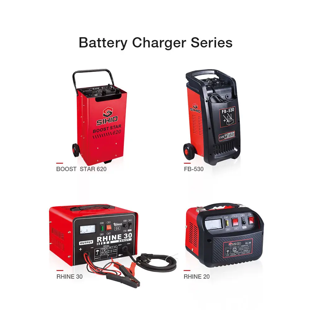 Sihio Portable Electric Car Fast Battery Charger For Charging Lead-Acid Batteries FB-530 With 12/24V