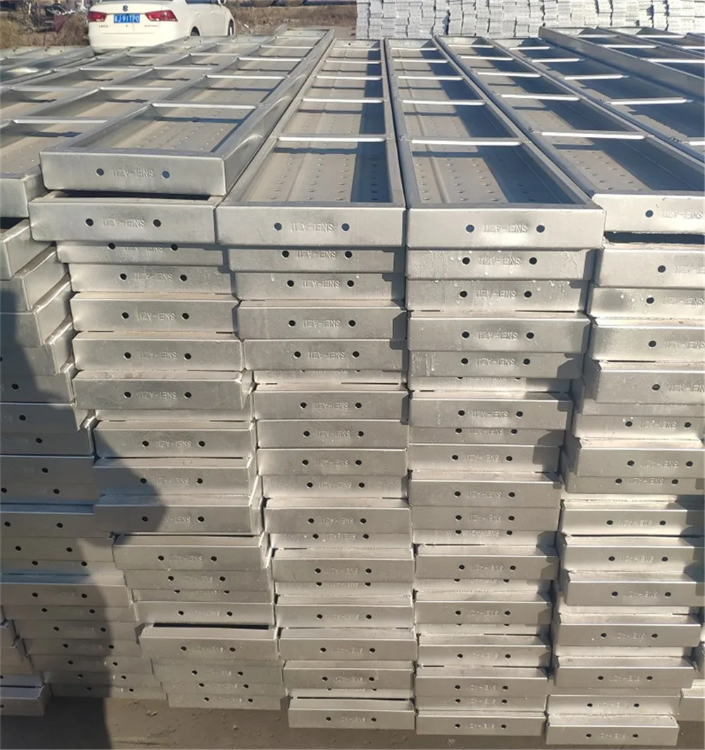 Pre Galvanized Metal Scaffold Plank 3meter Specification Metal Plank Platforms Boards For Scaffolding