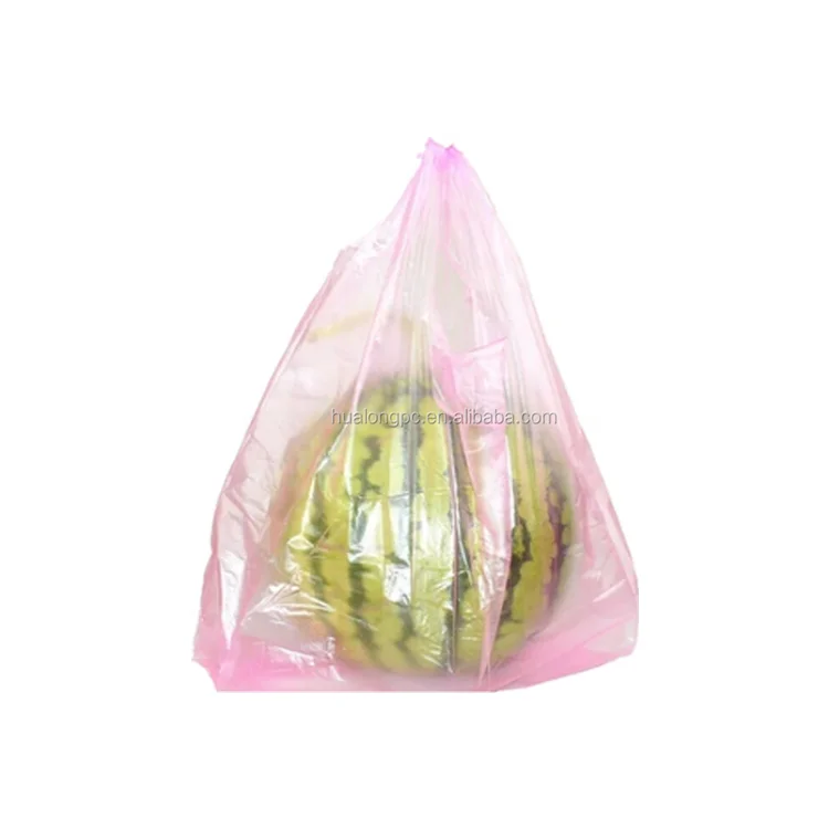 Disposable plastic HDPE/LDPE t-shirt shopping polythene bag/supermarket grocery retail sack tshirt bags