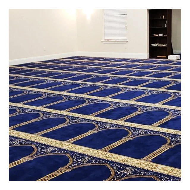 The Huge Manufacturer Provides The Affordable Luxury 100%Wool  Nylon Printed or Hand Tufted Muslim Masjid Prayer Carpet Rug