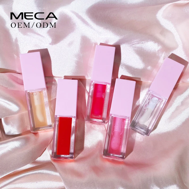Wholesale Low Moq High Quality Lip Oil Flavouring Oil Private Label Clear Vegan Lip Oil
