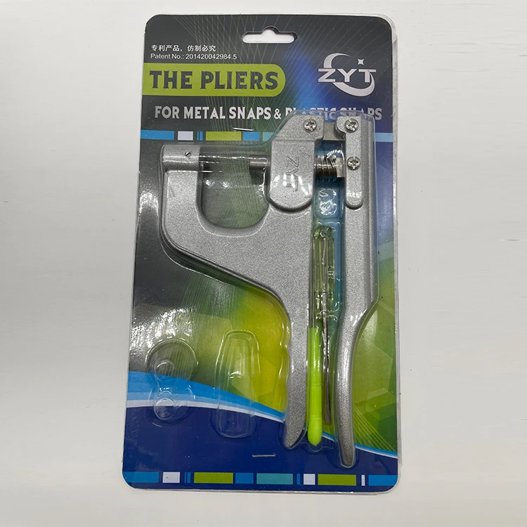 New Type Metal Plastic Buckle Hand Pressure Snap Button Plier Set Button And Pliers Snap Button Plier