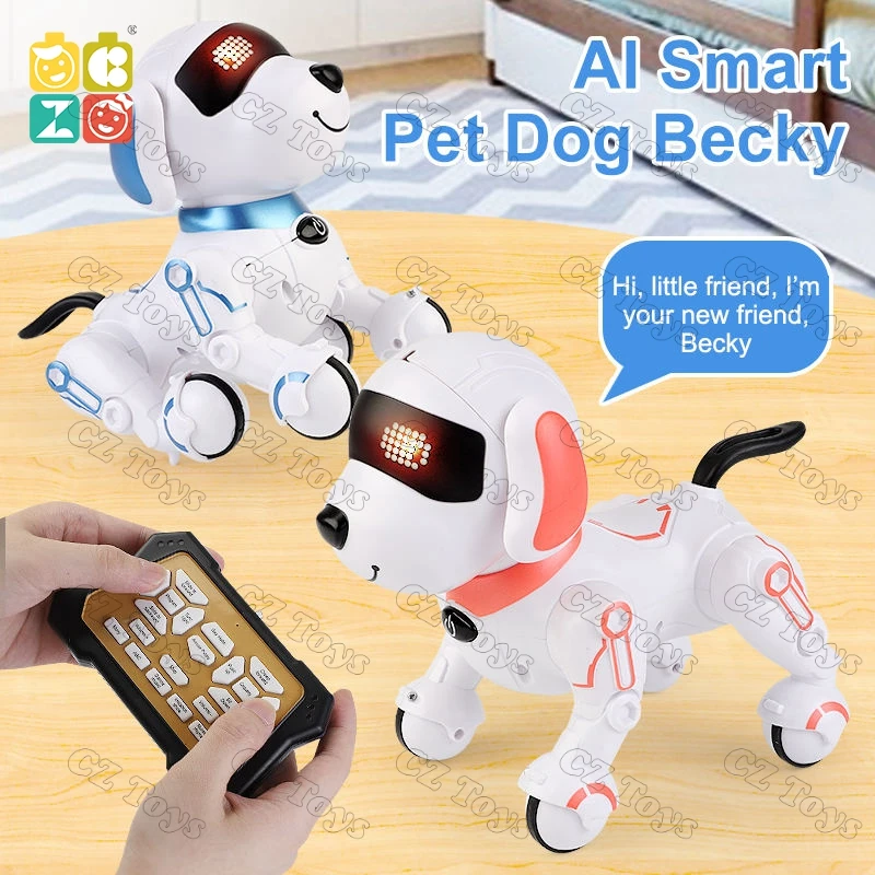 Amazoms Hot Sale Kids Robot Dog Intelligent Programmable Rc Robot Dog Toy Hand Gestures Voice interaction Dancing Dog Robot Toys