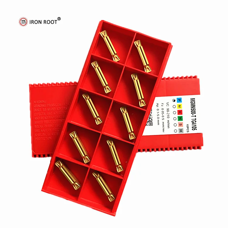 Carbide CNC turning tools lathe carbide grooving inserts tools MGMN200/MGMN250/MGMN300/MGMN400/MGMN500 TG4105