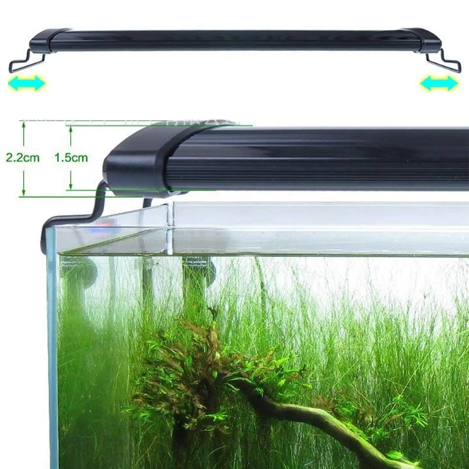 LED aquarium light fish tank full spectrum blue light coral water grass tank  landscaping plant lighting
