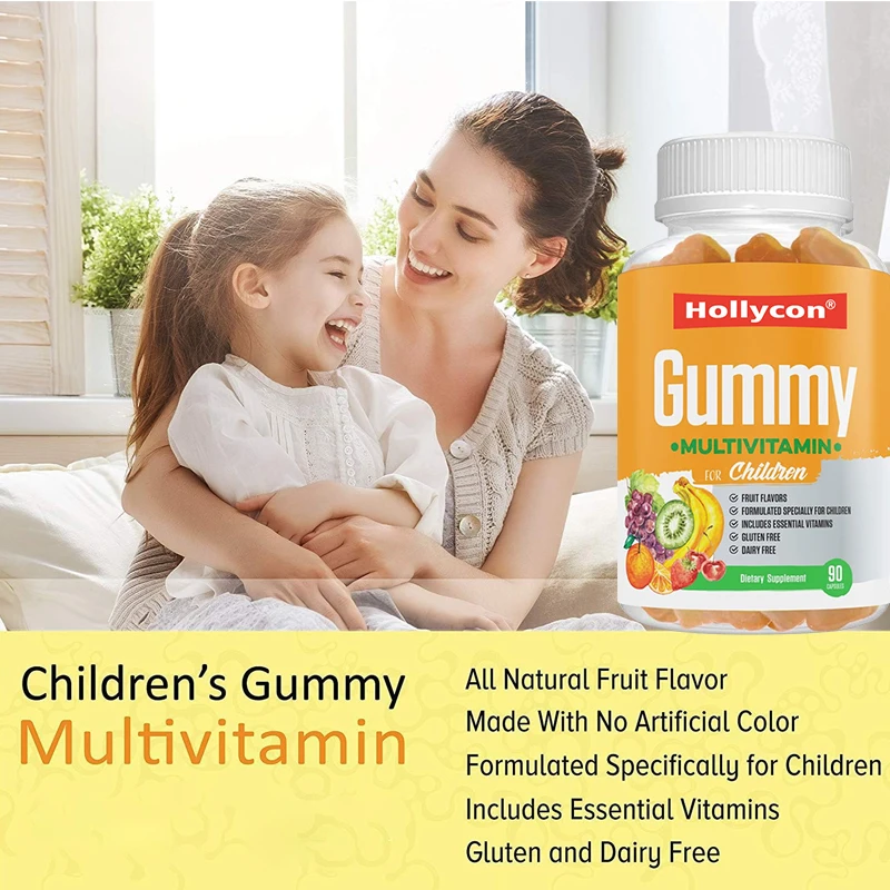 OEM Private Label Health Food Supplement Vegan 60 Gummies Multivitamin Kids Multivitamin Gummies