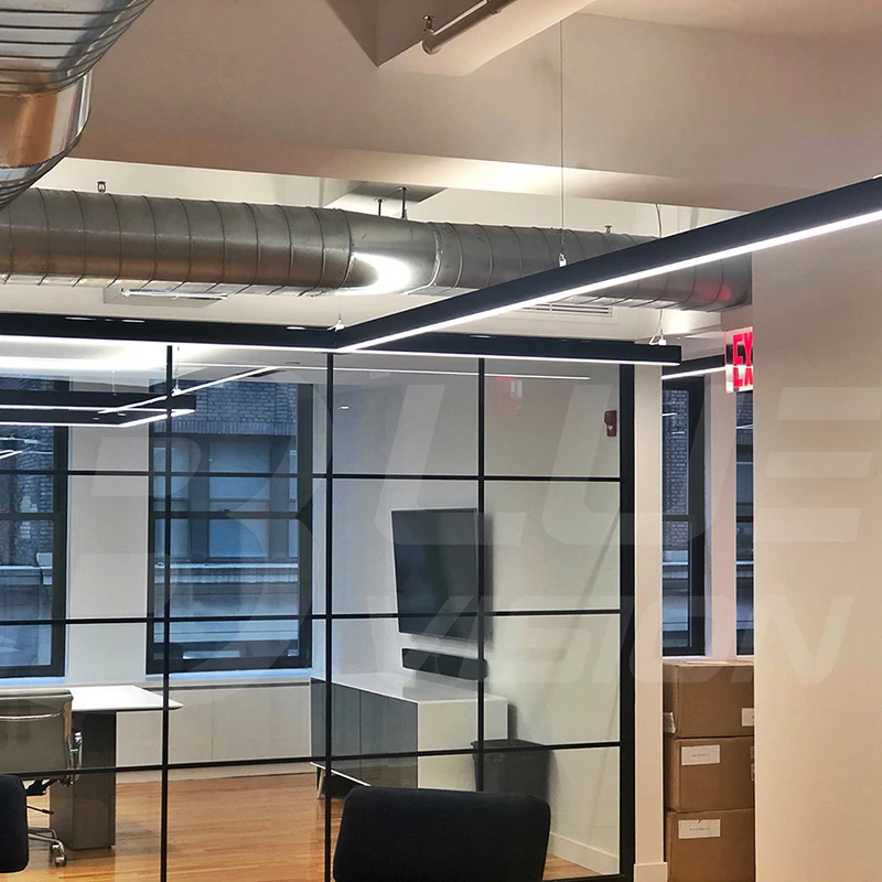 Etl Cetl Up And Down Pendant Tube Aluminum Profile Lighting Lamps Office Linkable Led Linear light