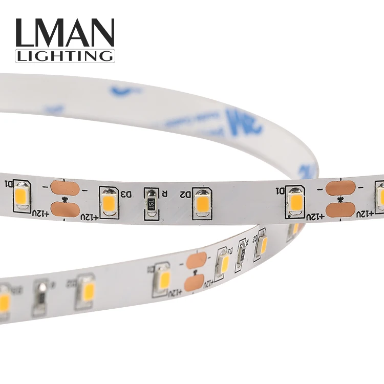 Living Room Decoration Pcb Bare Board 8mm Width Warm White Light Dc 12v 24v 4.8w Smd 2835 Led Strip Light