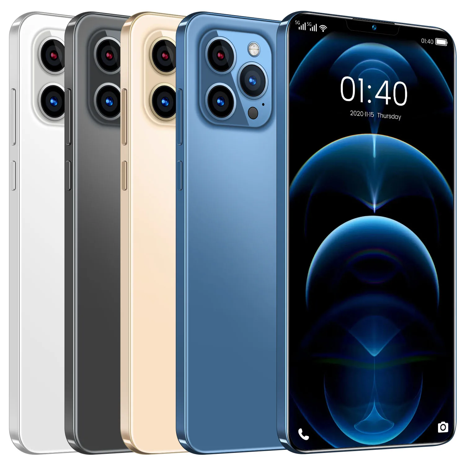 
Hot Selling Phone12 Pro Max 12Gb+512Gb 6.7 Inch Touch Screen Android 5G Mobile Phone With WIFI BT FM GPS 