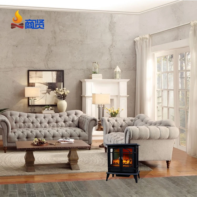 LED fire place wood decorative 3 side freestanding electric fireplace