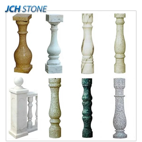 home decorative natural granite stone stair railings porch handrails balustrades