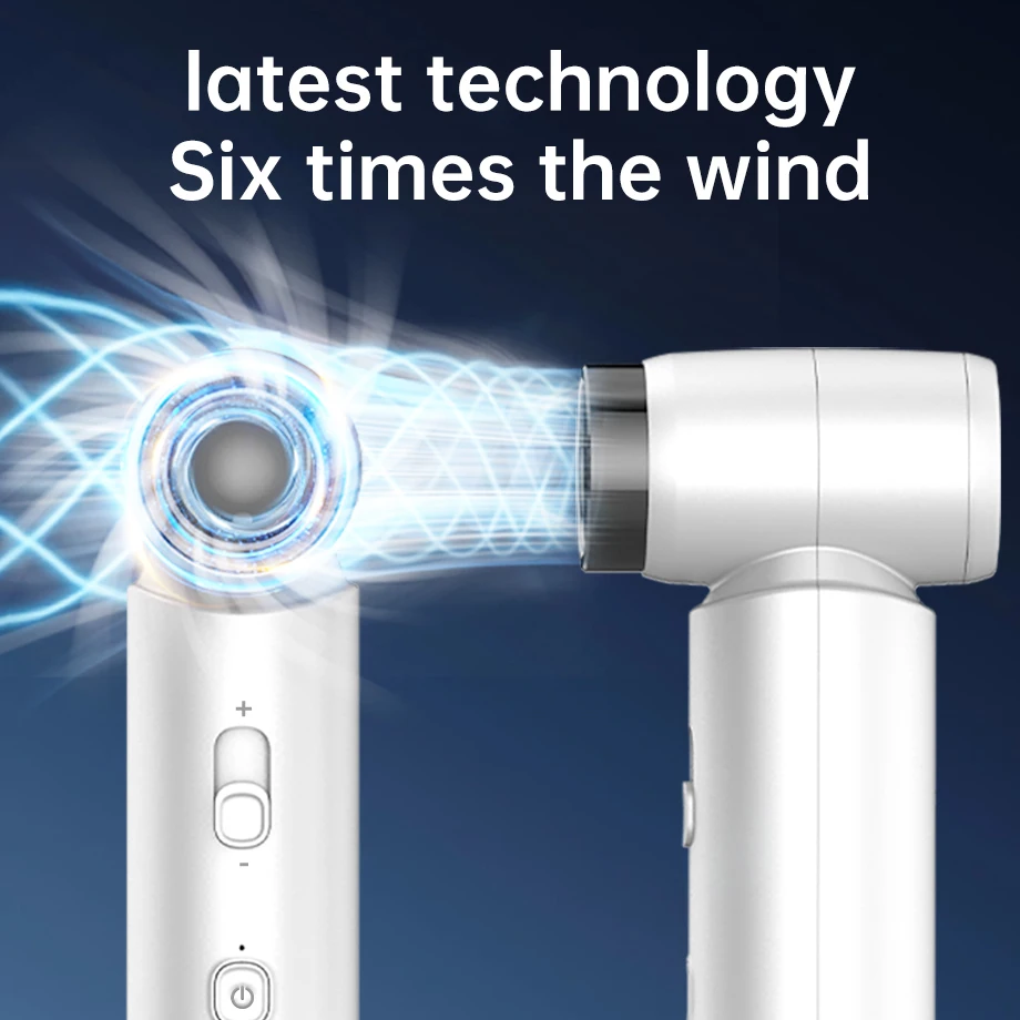 Personalized Handheld Fan Digital Display 80000 RPM High-speed Powerful Mini Fan 4500 mAh Type C Rechargeable Mini Handheld Fan