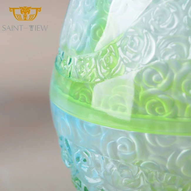 Multicolor Flower Mature Design Multifunction Jewelry Case Crystal Sundries Jar Box With Lid