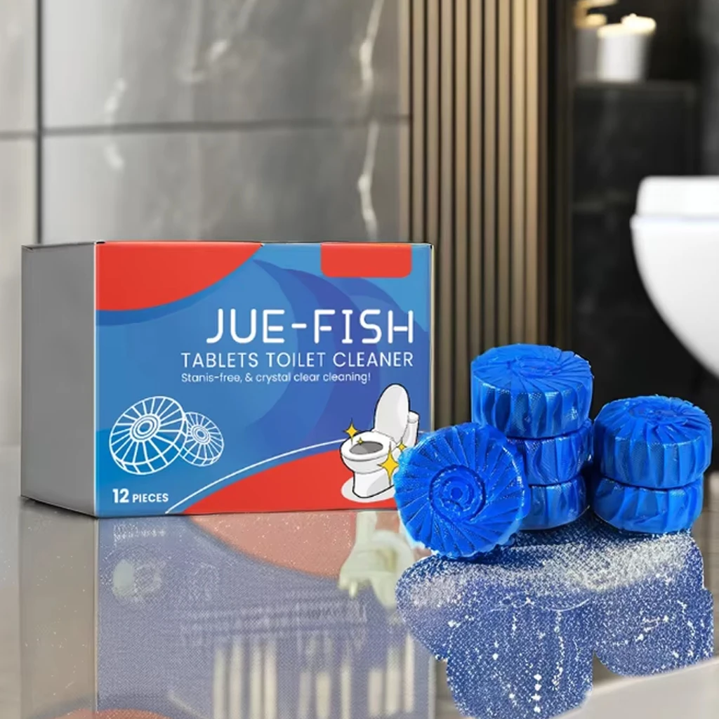 Hot Selling Eco-Friendly Blue Bubble Bleach Block Automatic Toilet Bowl Cleaner