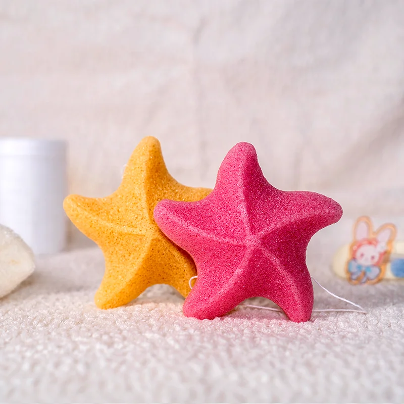 Organic baby sponge natural exfoliating bath konjac body makeup remover brush sponge