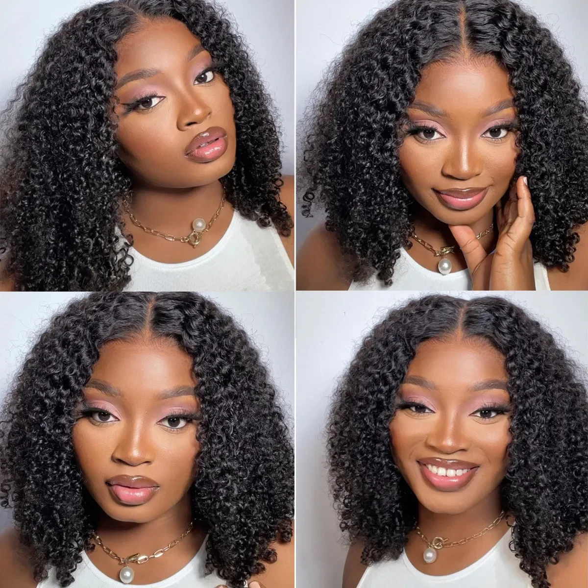 Cheap Kinky Curly Short Bob Wigs Human Hair Lace Front Wigs For Black Women Indian Glueless Full Hd Lace Frontal Wigs Human Hair
