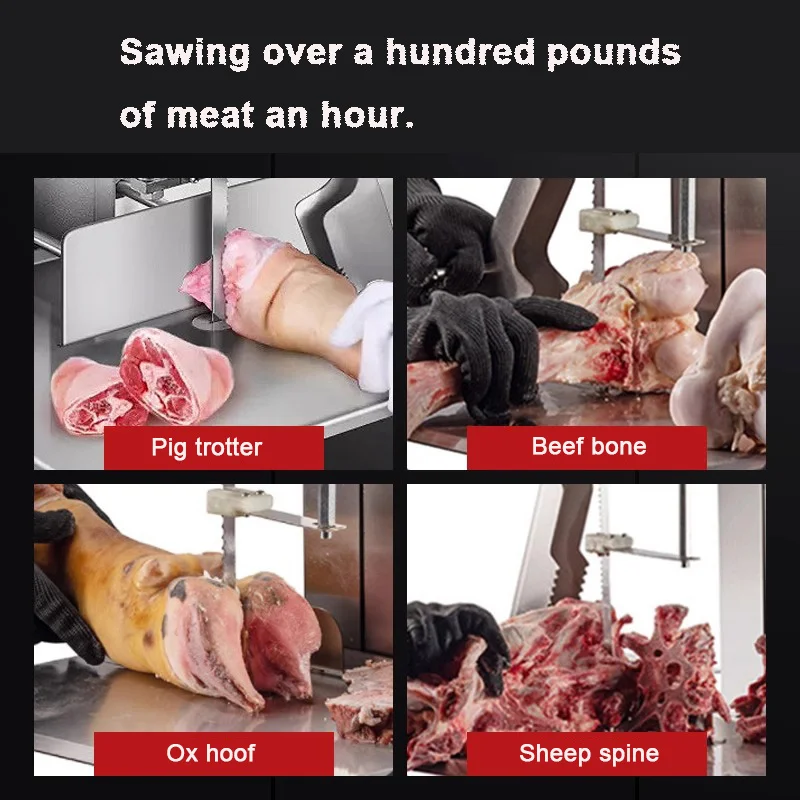 Bone Saw Machine Multi-Functional Frozen Fresh Band Commercial Cutter Butcher Boy Automatic Goat Frozen Meat Cutting Machine