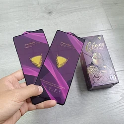 For Redmi Note 12 Pro Golden Armor Big Curved Tempered Glass Screen Protector Anti Blue Light Matte Tempered Glass