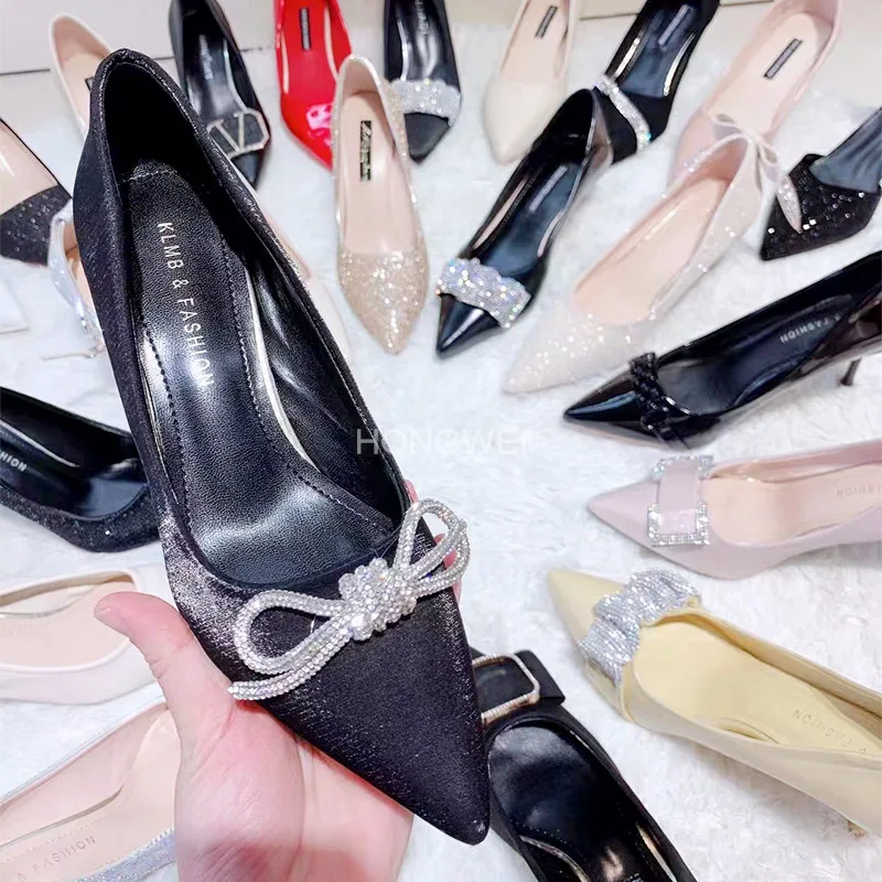 HW-1721 High quality women heels shoes Wholesale Elegant fashion Sexy Ladies High Heel Pumps Single Shoes for Women