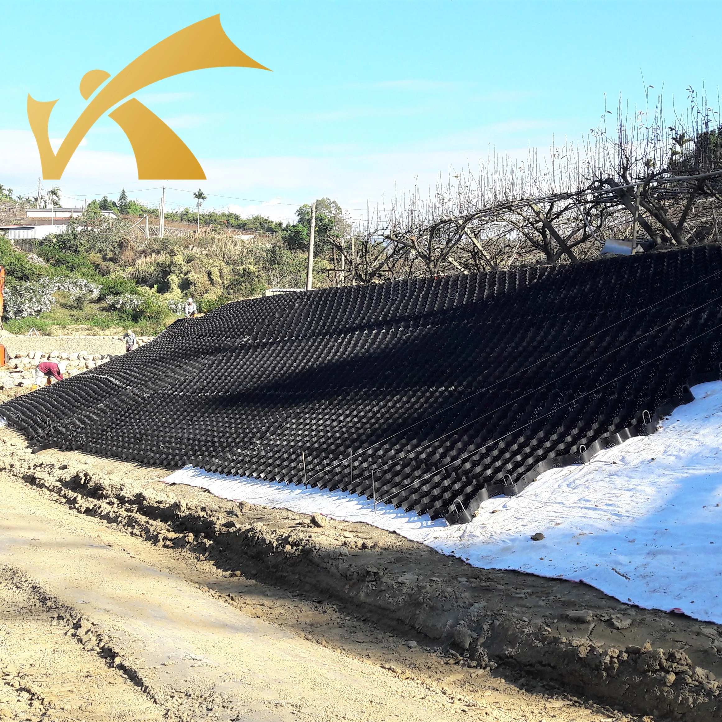 improve soil stabilisation control NEW robust 3D cellular confinement system designed to geocell erosion