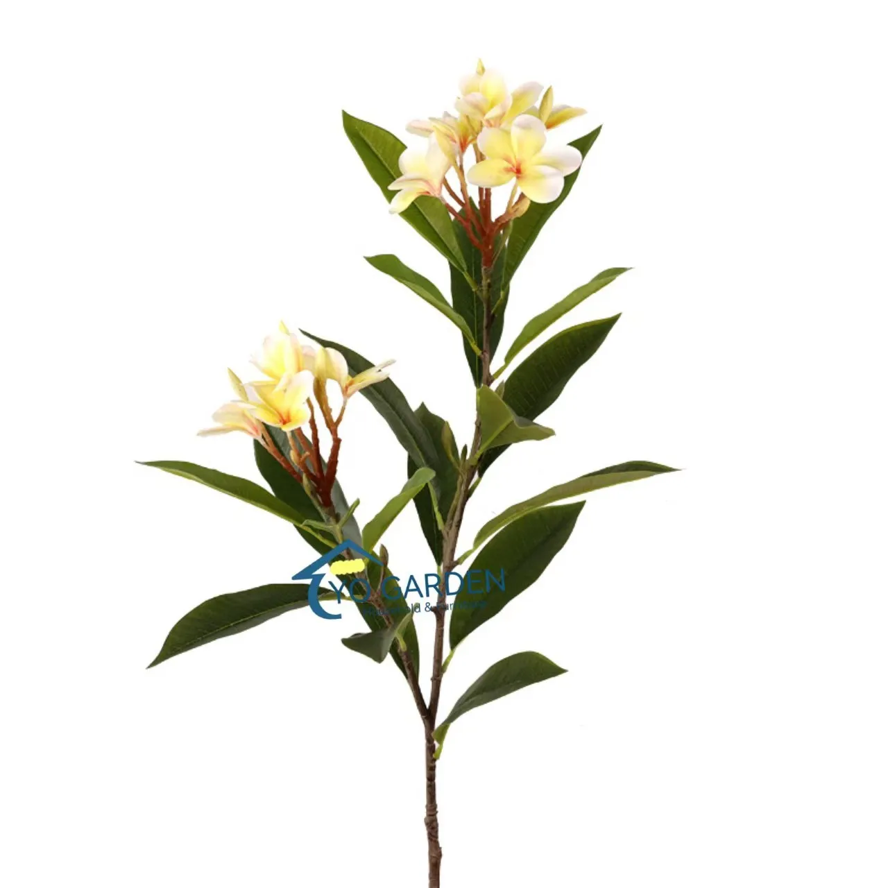 Hot Selling Mini Silk Real Touch Artificial Frangipani Flower For Home Wedding Party Events Decoration