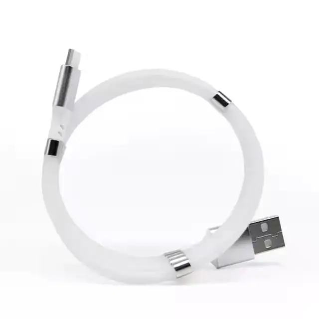 Hot-selling magic rope magnetic data cable 3A flash charging 1m data cable suitable for different interface devices