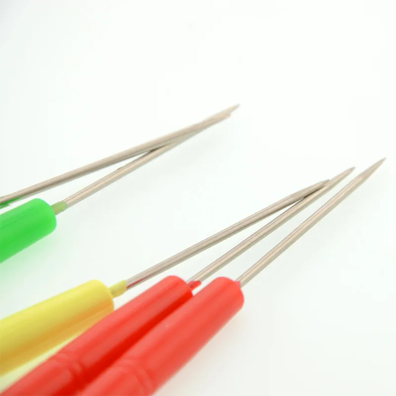 Wholesale Plastic Handle Needles Craft Kit Beading Leather Stitching Sewing Repair Tool Awl