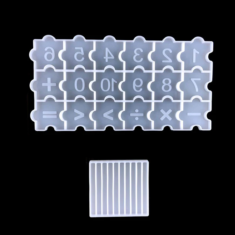 DIY Easy Release Silicone Epoxy Resin Pendant Mold Roman Arabic Numeral Mold for Handmade Ornaments Craft